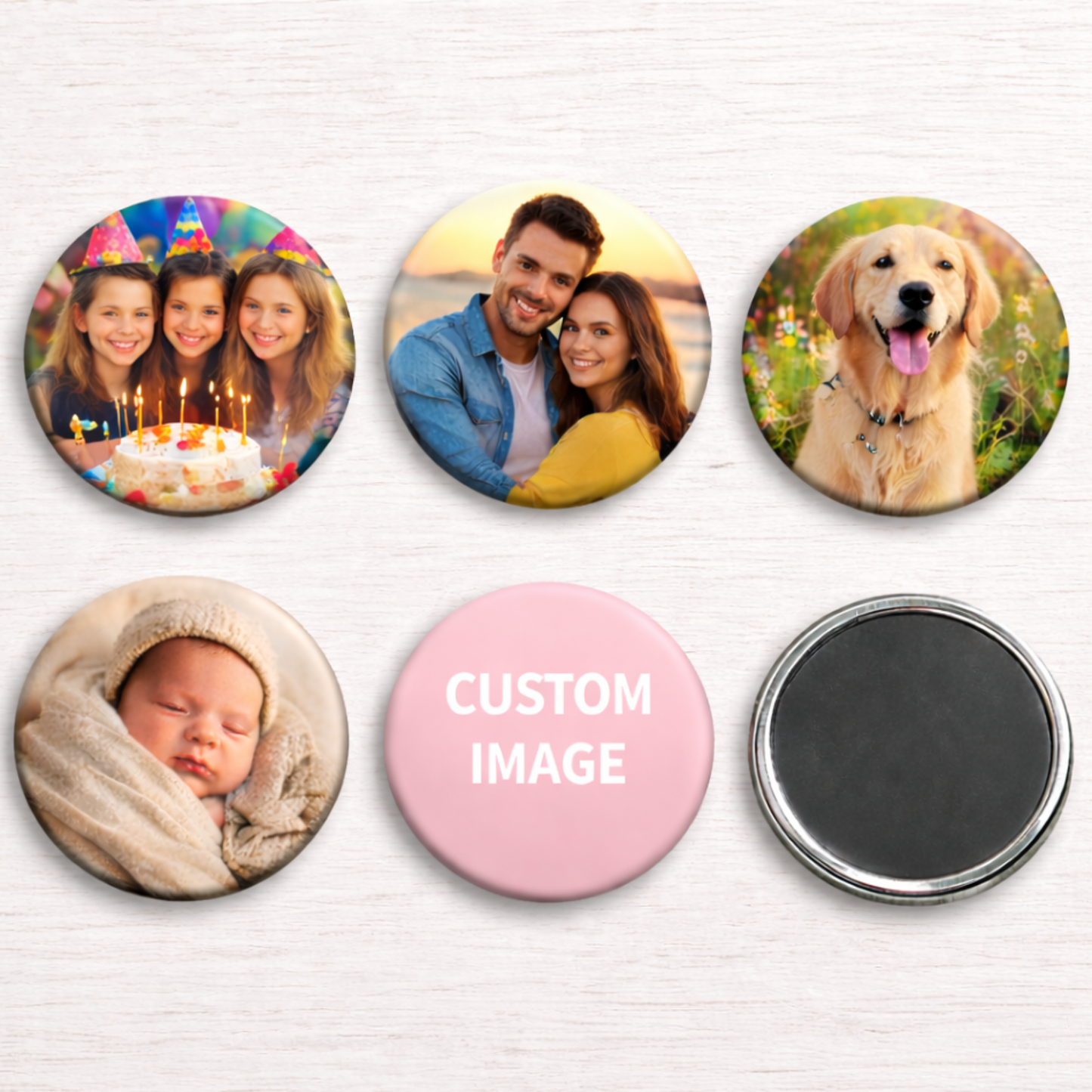 2.25" Custom Round Magnets - Set of 6