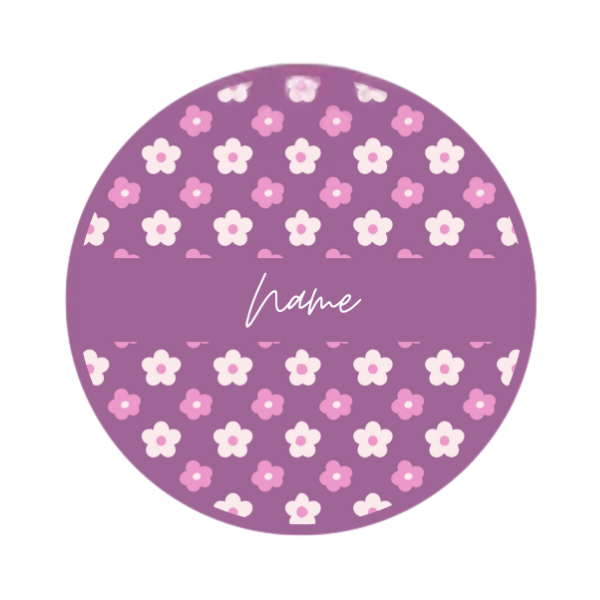 Personalized Pocket Mirror - Floral