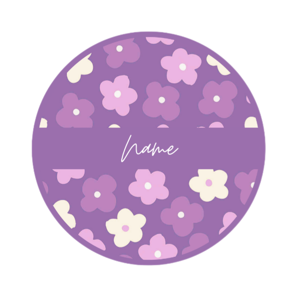 Personalized Pocket Mirror - Floral
