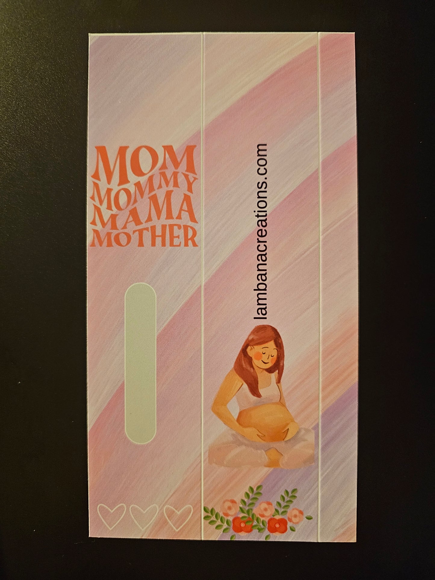 Mother's Day Rose Gel Pen/Heart Pen in Mini Sleeve