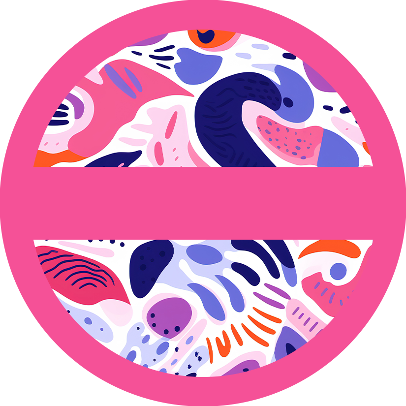Personalized Pocket Mirror - Abstract