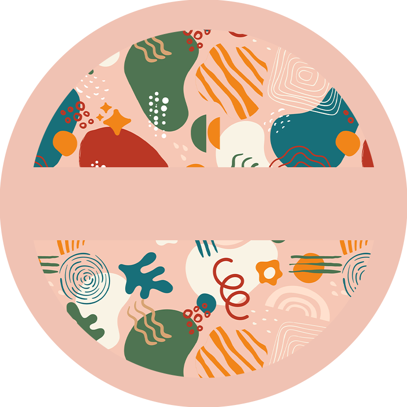 Personalized Pocket Mirror - Abstract