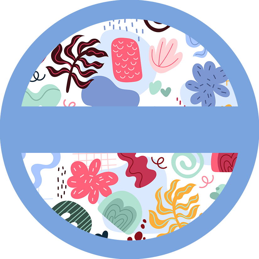Personalized Pocket Mirror - Abstract
