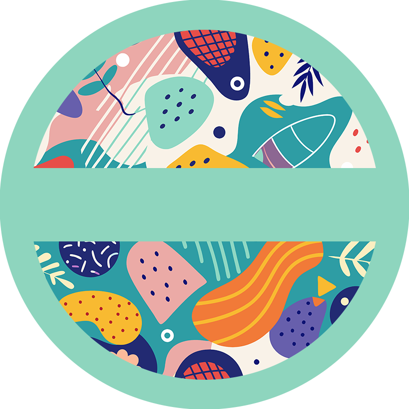 Personalized Pocket Mirror - Abstract