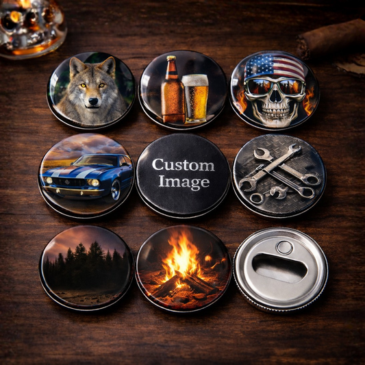2.25" Custom Magnetic Bottle Opener - Set of 9