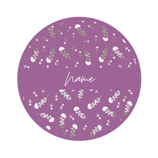 Personalized Pocket Mirror - Floral