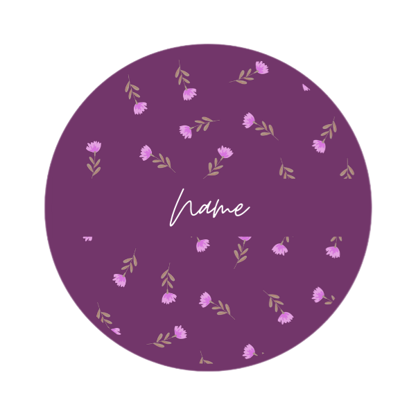Personalized Pocket Mirror - Floral