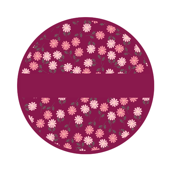 Personalized Pocket Mirror - Floral