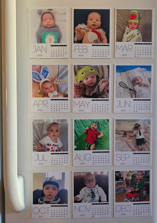 2025 Photo Calendar Magnets