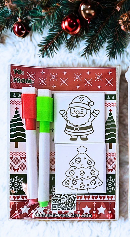 Christmas Coloring Magnets